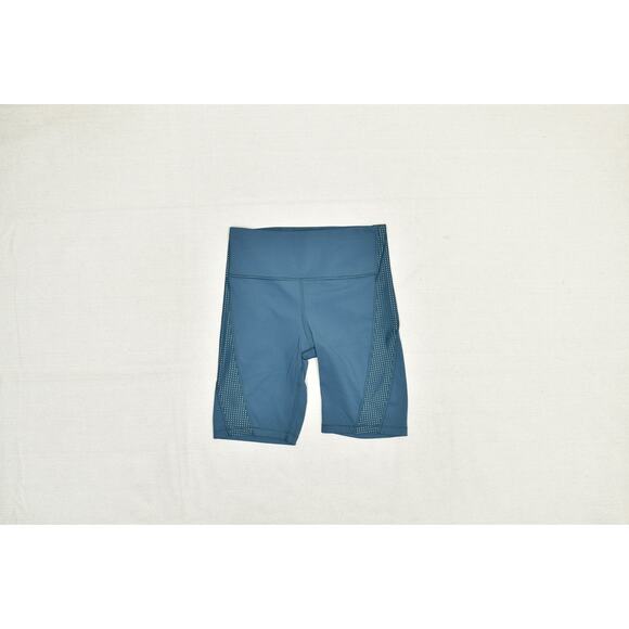 Athleta Bike Shorts Womens Small Blue HIIT IT 9 Inch High Rise Athletic Gym - Picture 1 of 8